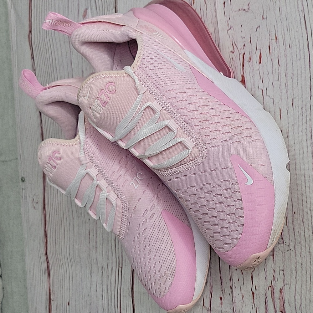 Nike Air Max 270 Pink And White Sneakers Size 8.5 - Picture 2 of 10